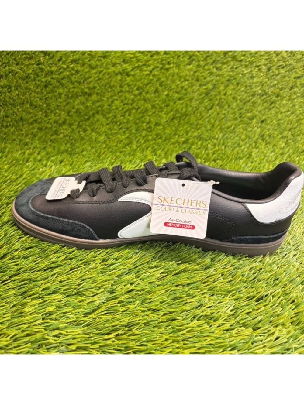 Skechers Hotshot Pyke Mens Size 8.5 Black Athletic Lifestyle Shoes Sneakers
